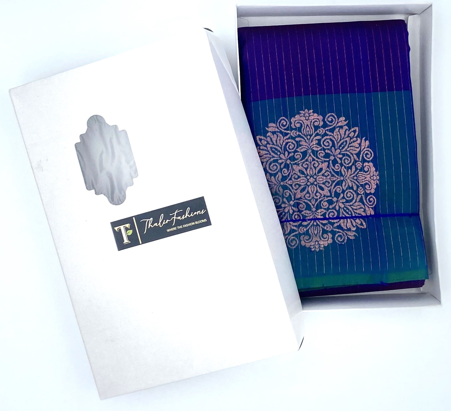 Handloom Pure Silk Saree - Rangoli Motif