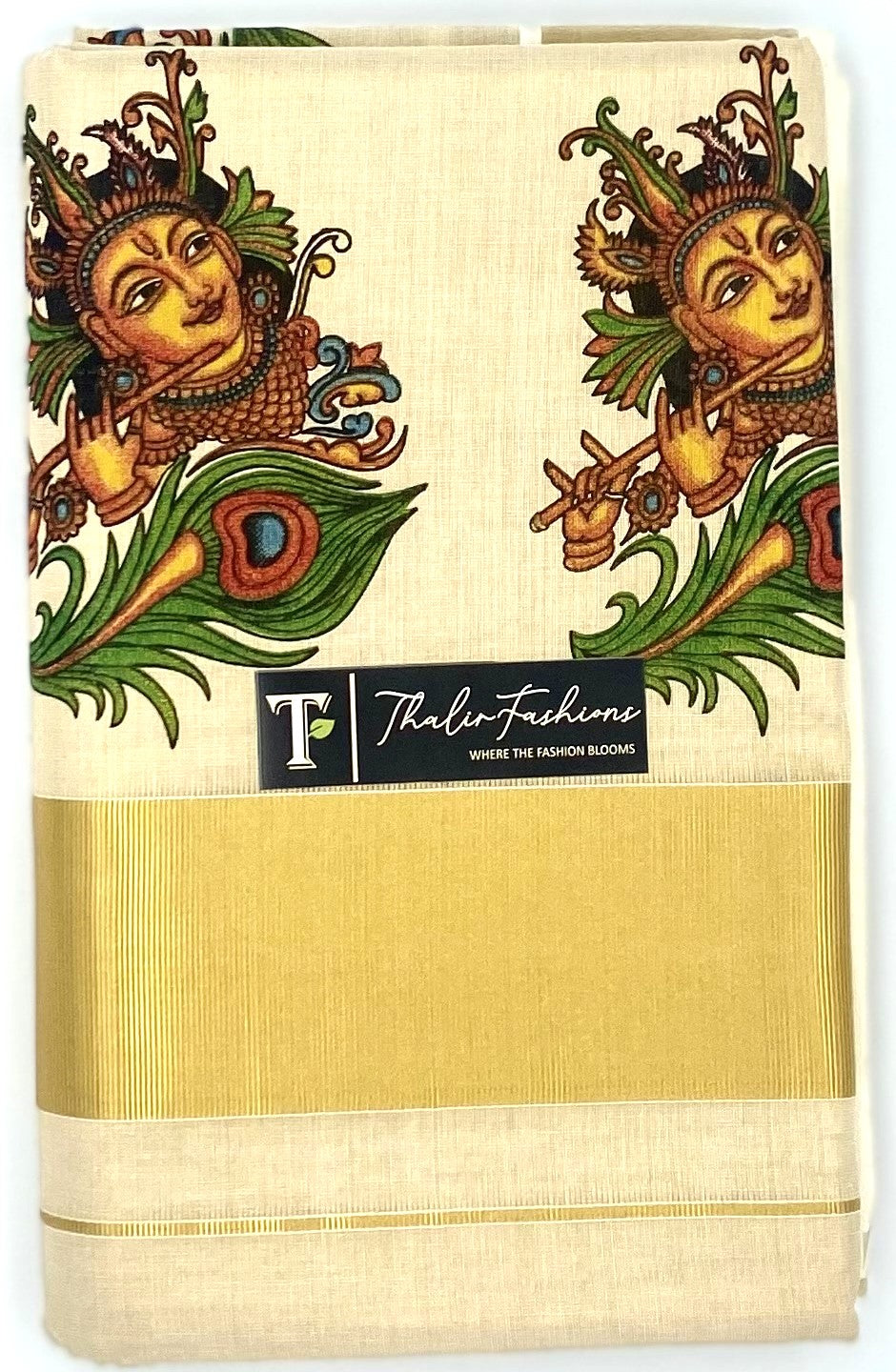Gold Kerala Cotton Saree